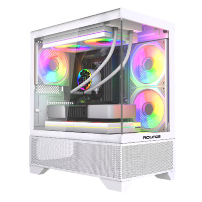 Gabinete Round5 Draven Branco Aquário mATX