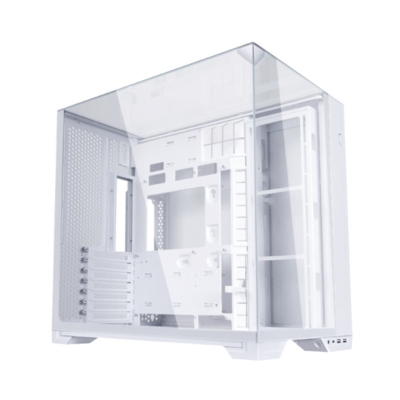 Gabinete Lian Li Vision Compact Branco Aquário Full Glass E-ATX c/ Teto Vidro e Mesh