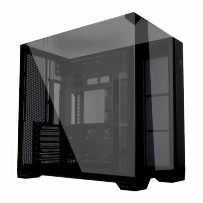 Gabinete Lian Li Vision Compact Preto Aquário Full Glass E-ATX c/ Teto Vidro e Mesh