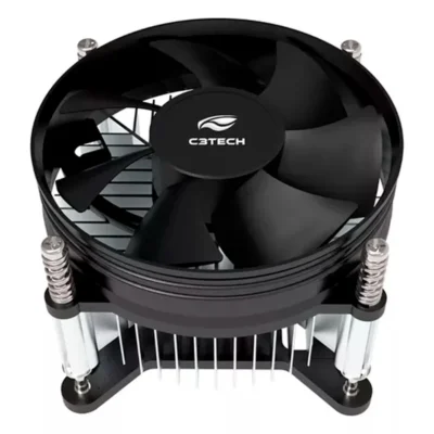 Air Cooler CPU C3Tech FC-20BK 90mm Preto p/ Intel 115X