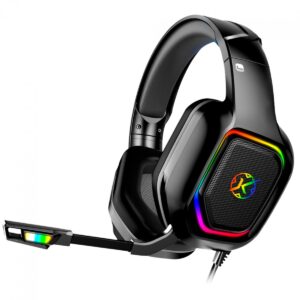 Headset Gamer Kalkan Magni Preto USB/USB-C LED RGB