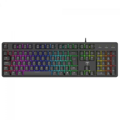 Teclado Gamer T-Dagger Echo T-TGK109 Preto USB LED RGB