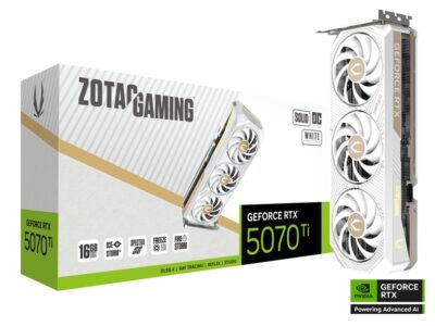 Placa de Vídeo Geforce RTX 5070 Ti 16GB GDDR7 256bit Zotac Solid Core OC White