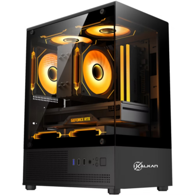 Gabinete Kalkan Hakon KLK080 Preto Aquário mATX