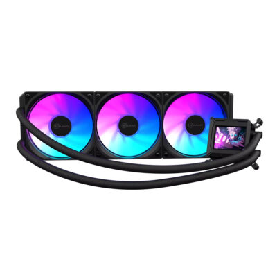 WaterCooler Kalkan Aura LCD Preto 360mm ARGB c/ Display LCD Personalizável