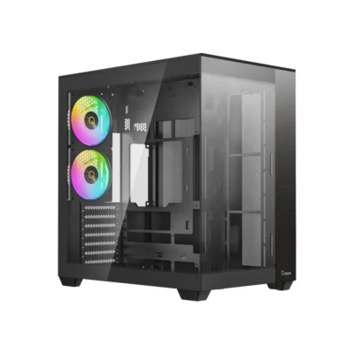 Gabinete Ocypus Delta C74 Preto Aquário ATX c/ 2 Coolers ARGB