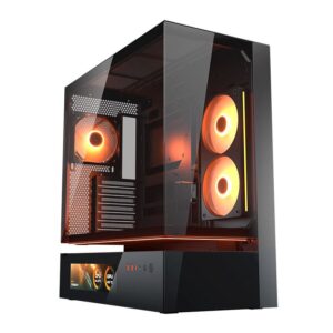 Gabinete Cougar CFV235 Vision Preto Aquário ATX c/ 2 Coolers ARGB