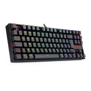 Teclado Gamer Mecânico Redragon Kumara K552RGB-1 USB Preto Switch Black LED RGB