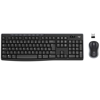 Kit Teclado e Mouse Sem Fio Logitech MK270 Preto USB