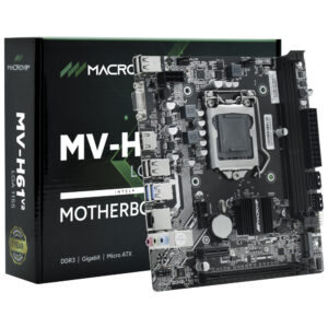 Placa Mãe Macrovip MV-H61V2 Intel LGA 1155 DDR3 mATX